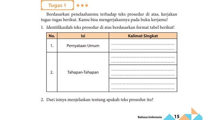 Kunci Jawaban Bahasa Indonesia Kelas 11 SMA Halaman 15 dan 16: Teks Prosedur